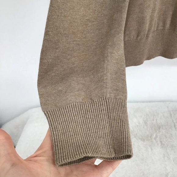 Ben Sherman Men’s V-Neck Pullover Sweater Taupe/Tan Size Medium - Picture 5 of 7